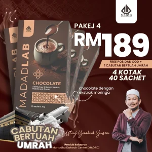 4 Kotak Coklat Madad - 40 Sachet