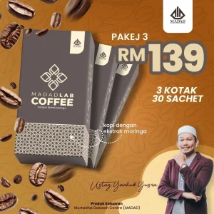 3 Kotak Kopi Madad - 30 Sachet